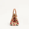 Valentino Garavani Antibes Kleine Einkaufstasche aus Jacquard-Raffia mit Cherryfic-Muster Valentino Garavani Antibes Kleine Einkaufstasche aus Jacquard-Raffia mit Cherryfic-Muster
