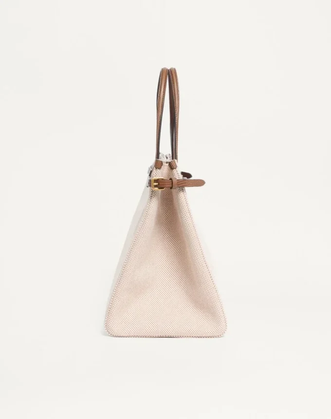 Valentino Garavani Antibes Medium Canvas Shopping Bag Valentino Garavani Antibes Medium Canvas Shopping Bag