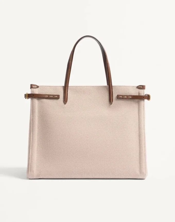 Valentino Garavani Antibes Medium Canvas Shopping Bag Valentino Garavani Antibes Medium Canvas Shopping Bag