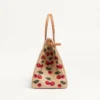 Valentino Garavani Antibes Medium Shopping Bag aus Jacquard-Raffia mit Cherryfic-Motiv Valentino Garavani Antibes Medium Shopping Bag aus Jacquard-Raffia mit Cherryfic-Motiv