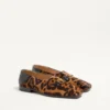Valentino Garavani Babouche Haircalf Loafers mit Fauve Eclat Print