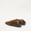 Valentino Garavani Babouche Haircalf Loafers mit Fauve Eclat Print