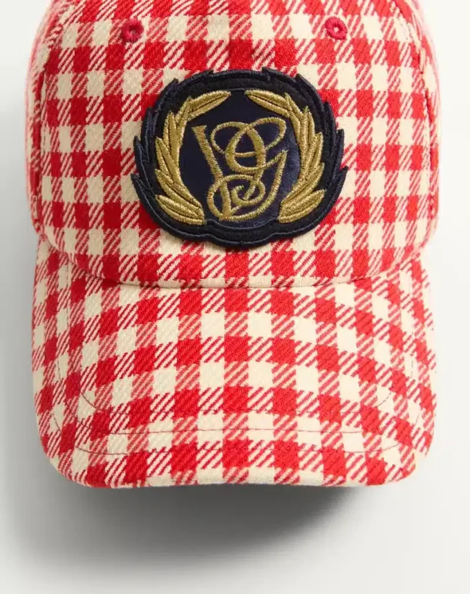 Valentino Garavani Baseballkappe aus Baumwolle und Wolle mit Aufnäher Valentino Garavani Baseballkappe aus Baumwolle und Wolle mit Aufnäher