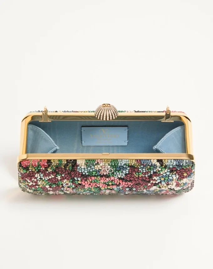 Valentino Garavani Carry Secrets Minaudiere mit Apres L’Hiver Strassmotiv Valentino Garavani Carry Secrets Minaudiere mit Apres L’Hiver Strassmotiv