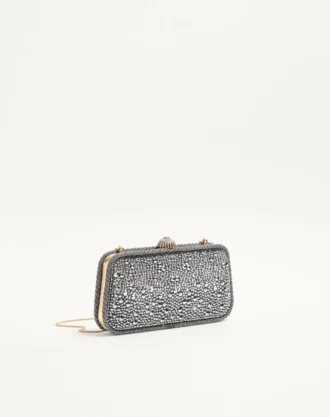 Valentino Garavani Carry Secrets Minaudiere mit Strasssteinen