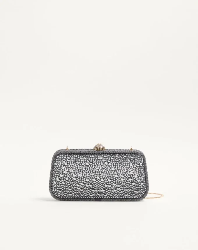 Valentino Garavani Carry Secrets Minaudiere mit Strasssteinen Valentino Garavani Carry Secrets Minaudiere mit Strasssteinen