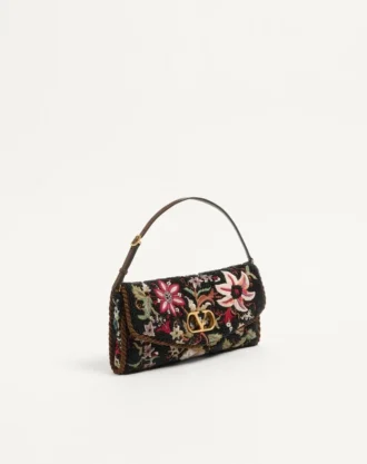 Valentino Garavani DeVain Kleine bestickte Umhängetasche