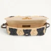 Valentino Garavani DeVain Kleine Schultertasche aus Raffia mit Wellenmuster Valentino Garavani DeVain Kleine Schultertasche aus Raffia mit Wellenmuster