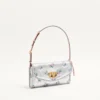 Valentino Garavani DeVain Kleine Umhängetasche aus floralem Lurex-Jacquard-Stoff Valentino Garavani DeVain Kleine Umhängetasche aus floralem Lurex-Jacquard-Stoff