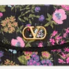 Valentino Garavani DeVain Kleine Umhängetasche aus Moiré-Papier mit Blumenmuster Valentino Garavani DeVain Kleine Umhängetasche aus Moiré-Papier mit Blumenmuster