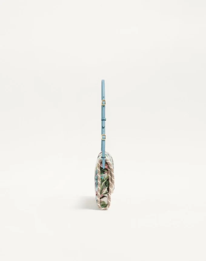 Valentino Garavani DeVain Kleine Umhängetasche aus Voyage Imaginaire Jacquard-Stoff Valentino Garavani DeVain Kleine Umhängetasche aus Voyage Imaginaire Jacquard-Stoff