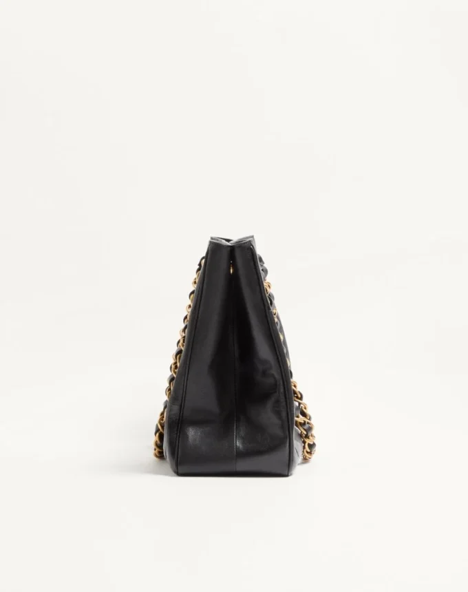 Valentino Garavani Laseine Shopping Bag aus Nappaleder mit Chevron-Muster Valentino Garavani Laseine Shopping Bag aus Nappaleder mit Chevron-Muster