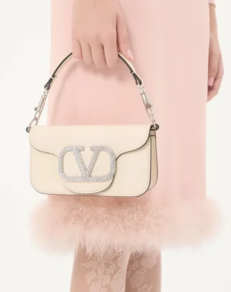 Valentino Garavani Locò Kleine Umhängetasche mit Juwelenlogo
