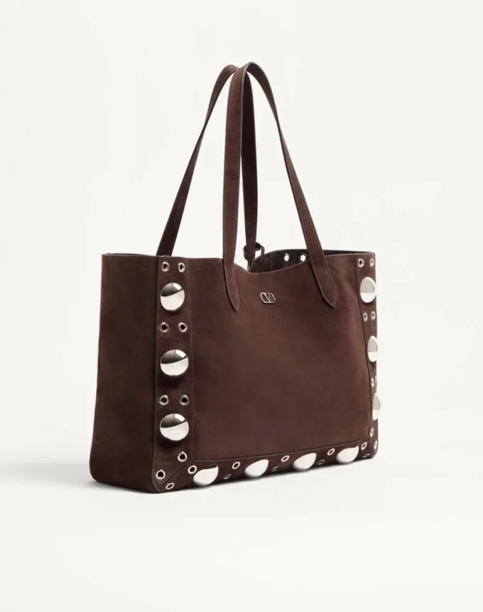 Valentino Garavani Medium Nellcôte Shopping Bag aus Wildleder Valentino Garavani Medium Nellcôte Shopping Bag aus Wildleder