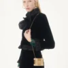 Valentino Garavani Minaumorphe Minaudière aus Metall mit Swarovski®-Kristallen und Satinbeutel Valentino Garavani Minaumorphe Minaudière aus Metall mit Swarovski®-Kristallen und Satinbeutel