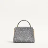 Valentino Garavani Mini-Umhängetasche mit Strasssteinen und Juwelenlogo Valentino Garavani Mini-Umhängetasche mit Strasssteinen und Juwelenlogo