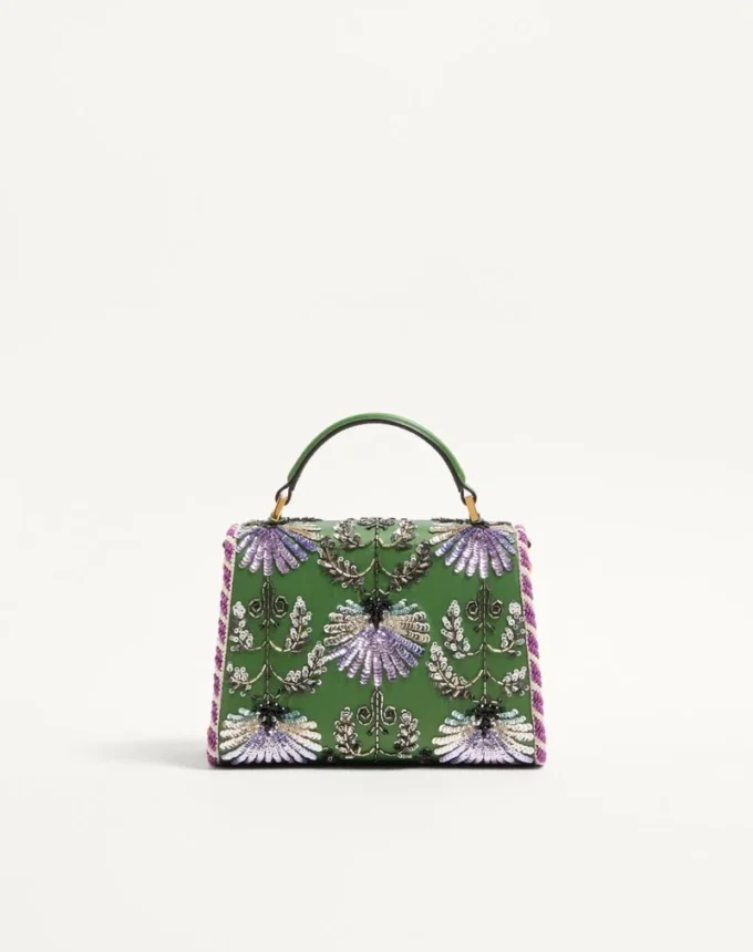 Valentino Garavani Mini Vsling bestickte Handtasche mit Juwelenlogo Valentino Garavani Mini Vsling bestickte Handtasche mit Juwelenlogo