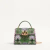 Valentino Garavani Mini Vsling bestickte Handtasche mit Juwelenlogo Valentino Garavani Mini Vsling bestickte Handtasche mit Juwelenlogo