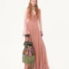 Valentino Garavani Nellcôte Alice bestickte Tasche mit Fransen Valentino Garavani Nellcôte Alice bestickte Tasche mit Fransen