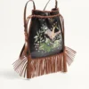 Valentino Garavani Nellcôte Alice bestickte Tasche mit Fransen Valentino Garavani Nellcôte Alice bestickte Tasche mit Fransen
