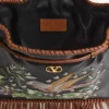 Valentino Garavani Nellcôte Alice bestickte Tasche mit Fransen Valentino Garavani Nellcôte Alice bestickte Tasche mit Fransen