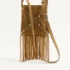 Valentino Garavani Nellcôte Kleine Schultertasche aus Wildleder mit Fransen Valentino Garavani Nellcôte Kleine Schultertasche aus Wildleder mit Fransen