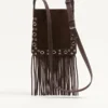 Valentino Garavani Nellcôte Kleine Schultertasche aus Wildleder mit Fransen Valentino Garavani Nellcôte Kleine Schultertasche aus Wildleder mit Fransen