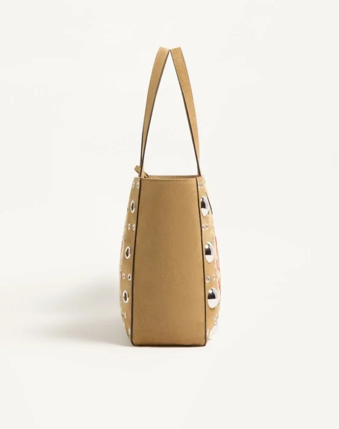 Valentino Garavani Nellcôte Medium Shopping Bag aus Jacquard-Stoff Valentino Garavani Nellcôte Medium Shopping Bag aus Jacquard-Stoff