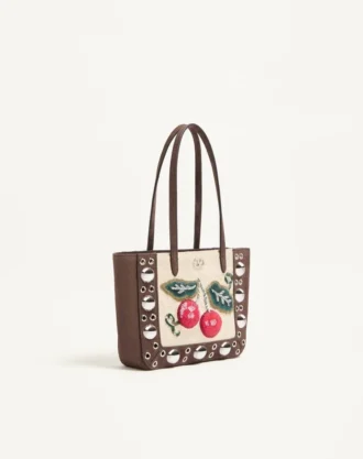Valentino Garavani Nellcôte Mini-Einkaufstasche mit Stickerei