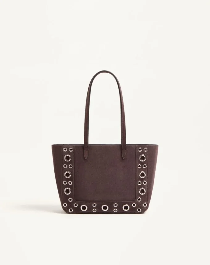 Valentino Garavani Nellcôte Mini-Einkaufstasche mit Stickerei Valentino Garavani Nellcôte Mini-Einkaufstasche mit Stickerei