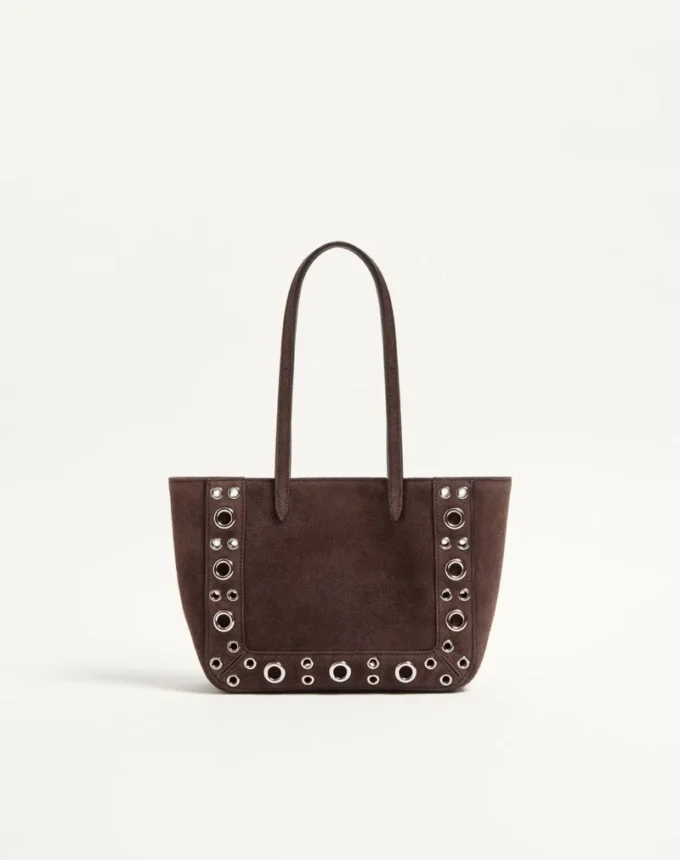 Valentino Garavani Nellcôte Mini-Einkaufstasche mit Stickerei Valentino Garavani Nellcôte Mini-Einkaufstasche mit Stickerei