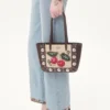 Valentino Garavani Nellcôte Mini-Einkaufstasche mit Stickerei Valentino Garavani Nellcôte Mini-Einkaufstasche mit Stickerei