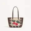 Valentino Garavani Nellcôte Mini-Einkaufstasche mit Stickerei Valentino Garavani Nellcôte Mini-Einkaufstasche mit Stickerei