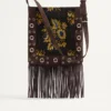 Valentino Garavani Nellcôte Schultertasche aus Jacquard-Stoff mit Fransen Valentino Garavani Nellcôte Schultertasche aus Jacquard-Stoff mit Fransen