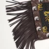 Valentino Garavani Nellcôte Schultertasche aus Jacquard-Stoff mit Fransen Valentino Garavani Nellcôte Schultertasche aus Jacquard-Stoff mit Fransen