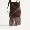 Valentino Garavani Nellcôte Schultertasche aus Wildleder mit Fransen Valentino Garavani Nellcôte Schultertasche aus Wildleder mit Fransen