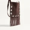 Valentino Garavani Nellcôte Schultertasche aus Wildleder mit Fransen Valentino Garavani Nellcôte Schultertasche aus Wildleder mit Fransen
