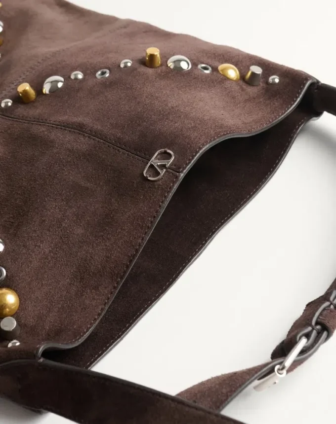 Valentino Garavani Nellcôte Schultertasche aus Wildleder mit Fransen Valentino Garavani Nellcôte Schultertasche aus Wildleder mit Fransen