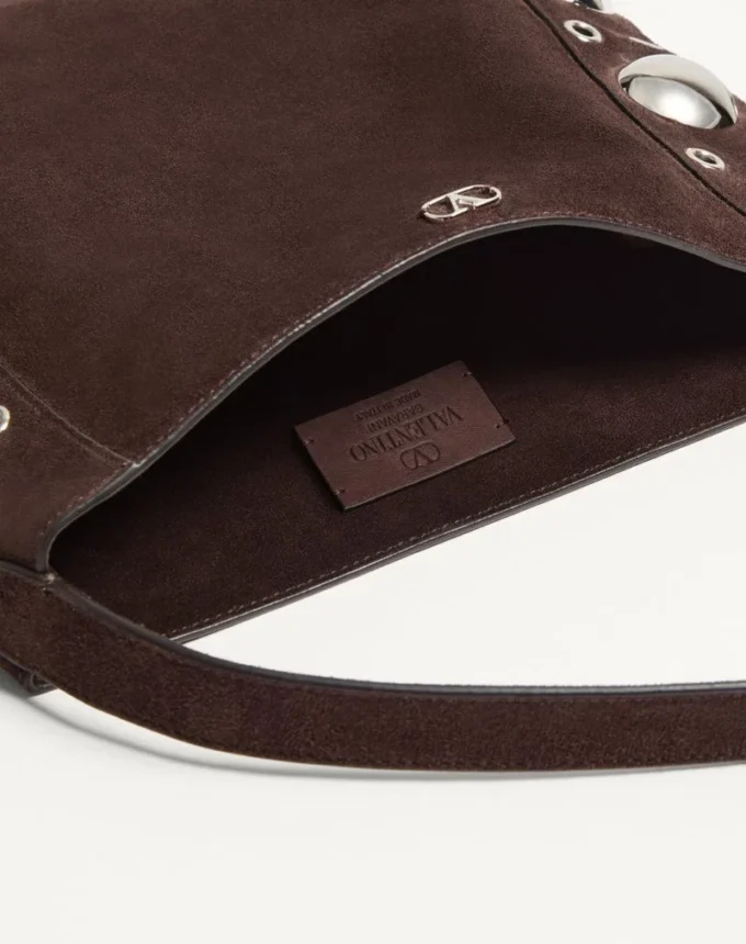 Valentino Garavani Nellcôte Schultertasche aus Wildleder mit Fransen Valentino Garavani Nellcôte Schultertasche aus Wildleder mit Fransen