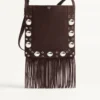 Valentino Garavani Nellcôte Schultertasche aus Wildleder mit Fransen Valentino Garavani Nellcôte Schultertasche aus Wildleder mit Fransen
