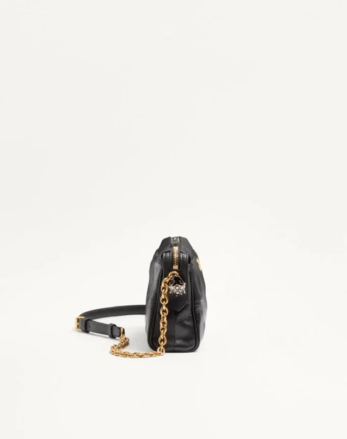 Valentino Garavani Panthea Kleine Schultertasche aus Nappaleder mit Chevron-Muster Valentino Garavani Panthea Kleine Schultertasche aus Nappaleder mit Chevron-Muster