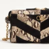 Valentino Garavani Panthea Kleine Umhängetasche aus Pythonleder und Wildleder mit Chevron-Muster Valentino Garavani Panthea Kleine Umhängetasche aus Pythonleder und Wildleder mit Chevron-Muster