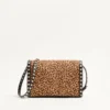 Valentino Garavani Rockstud kleine Umhängetasche aus Kalbsleder mit Pony-Effekt und Animal-Print Valentino Garavani Rockstud kleine Umhängetasche aus Kalbsleder mit Pony-Effekt und Animal-Print