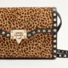 Valentino Garavani Rockstud kleine Umhängetasche aus Kalbsleder mit Pony-Effekt und Animal-Print Valentino Garavani Rockstud kleine Umhängetasche aus Kalbsleder mit Pony-Effekt und Animal-Print