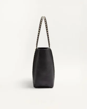Valentino Garavani Rockstud Shopping Bag aus genarbtem Kalbsleder