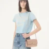 Valentino Garavani Rockstud Spike Schultertasche aus laminiertem Nappaleder Valentino Garavani Rockstud Spike Schultertasche aus laminiertem Nappaleder