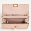 Valentino Garavani Rockstud Spike Schultertasche aus laminiertem Nappaleder Valentino Garavani Rockstud Spike Schultertasche aus laminiertem Nappaleder