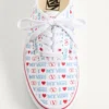 Valentino Garavani und Vans Low-Top-Sneaker aus Stoff mit Valentino Vans Love-Print Valentino Garavani und Vans Low-Top-Sneaker aus Stoff mit Valentino Vans Love-Print