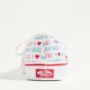 Valentino Garavani und Vans Low-Top-Sneaker aus Stoff mit Valentino Vans Love-Print Valentino Garavani und Vans Low-Top-Sneaker aus Stoff mit Valentino Vans Love-Print