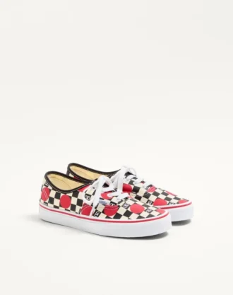 Valentino Garavani und Vans Low-Top-Sneaker aus Stoff mit VLogo-Schachbrettmuster und Polka-Dot-Detail Valentino Garavani und Vans Low-Top-Sneaker aus Stoff mit VLogo-Schachbrettmuster und Polka-Dot-Detail